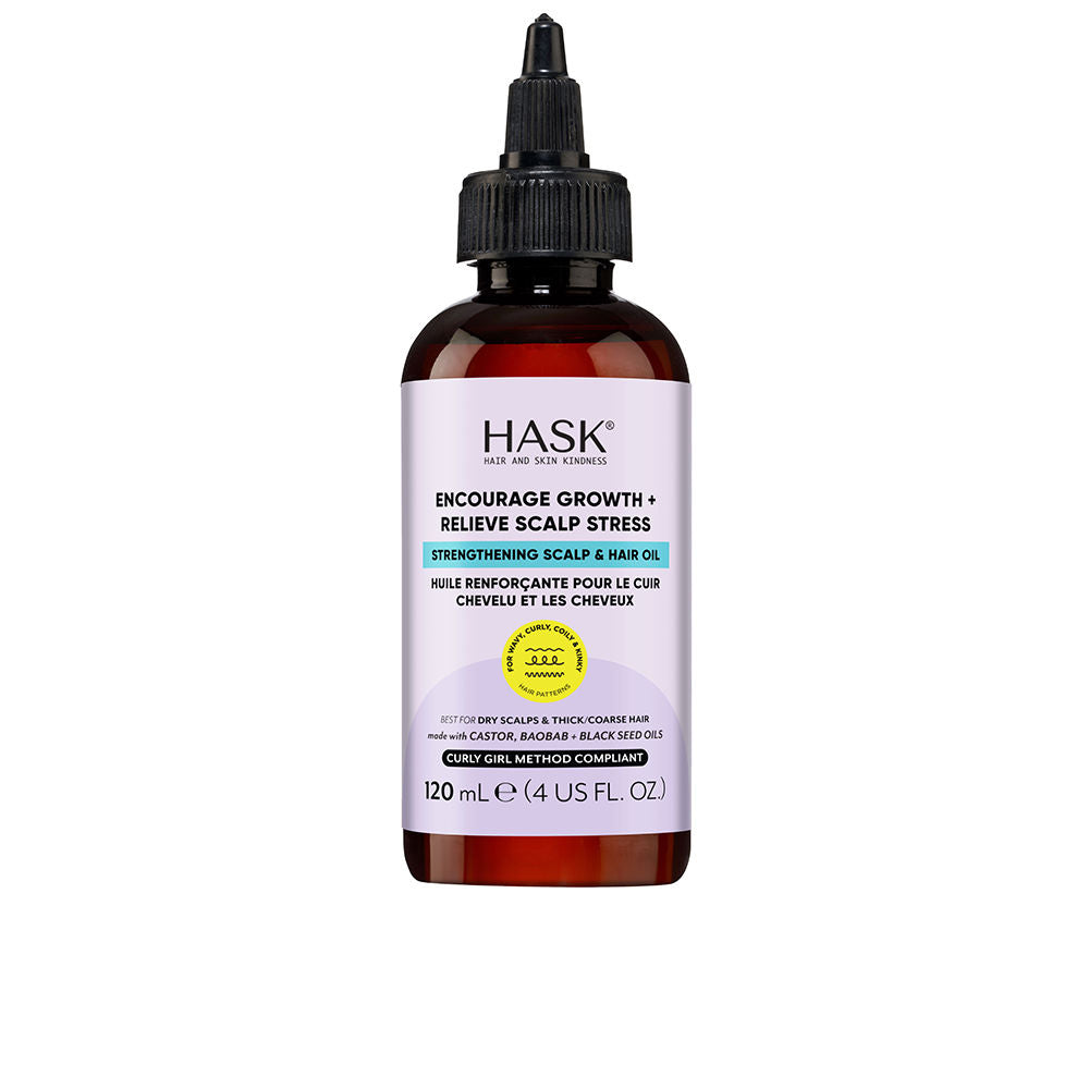 Glass bottle with pump of golden botanical scalp oil, 120 ml, Unisex treatment