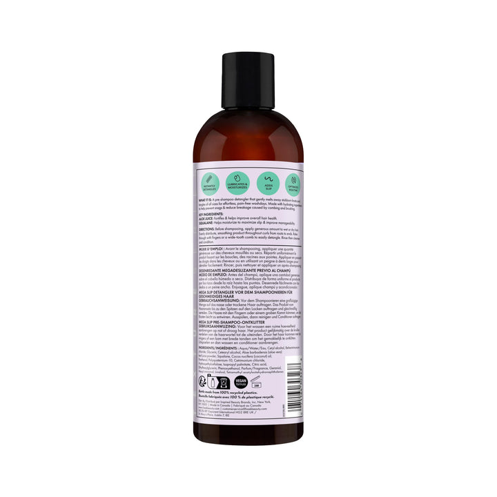 355 ml clear detangler bottle with coconut and aloe ingredients, Unisex hair care