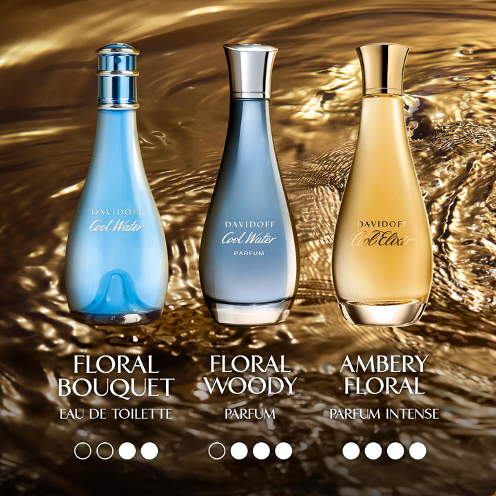 50 ml droplet-shaped bottle of aquatic floral Eau de Toilette for Women