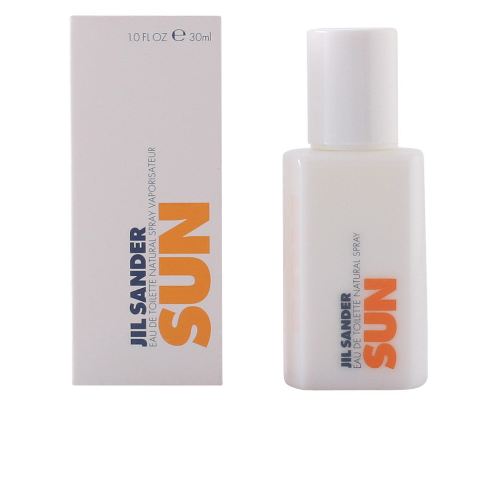 Glass 75 ml eau de toilette bottle with pale golden liquid and minimalist label
