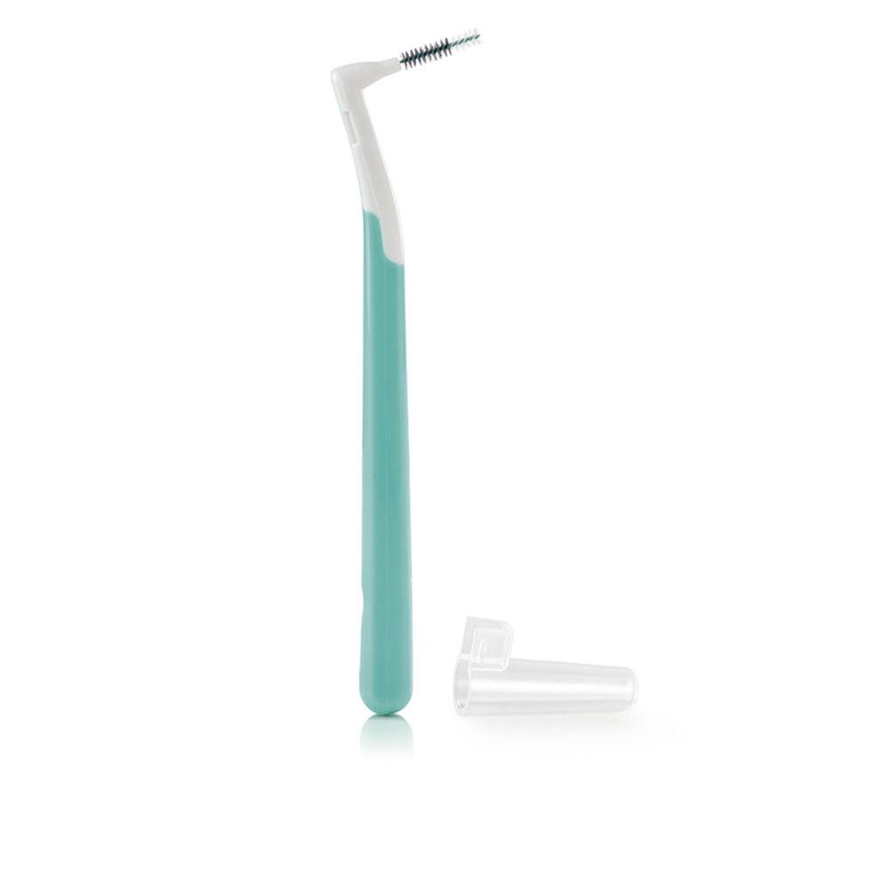 Interprox Slim micro interdental brush with tapered bristles and ergonomic handle, precise cleaning for tight spaces
