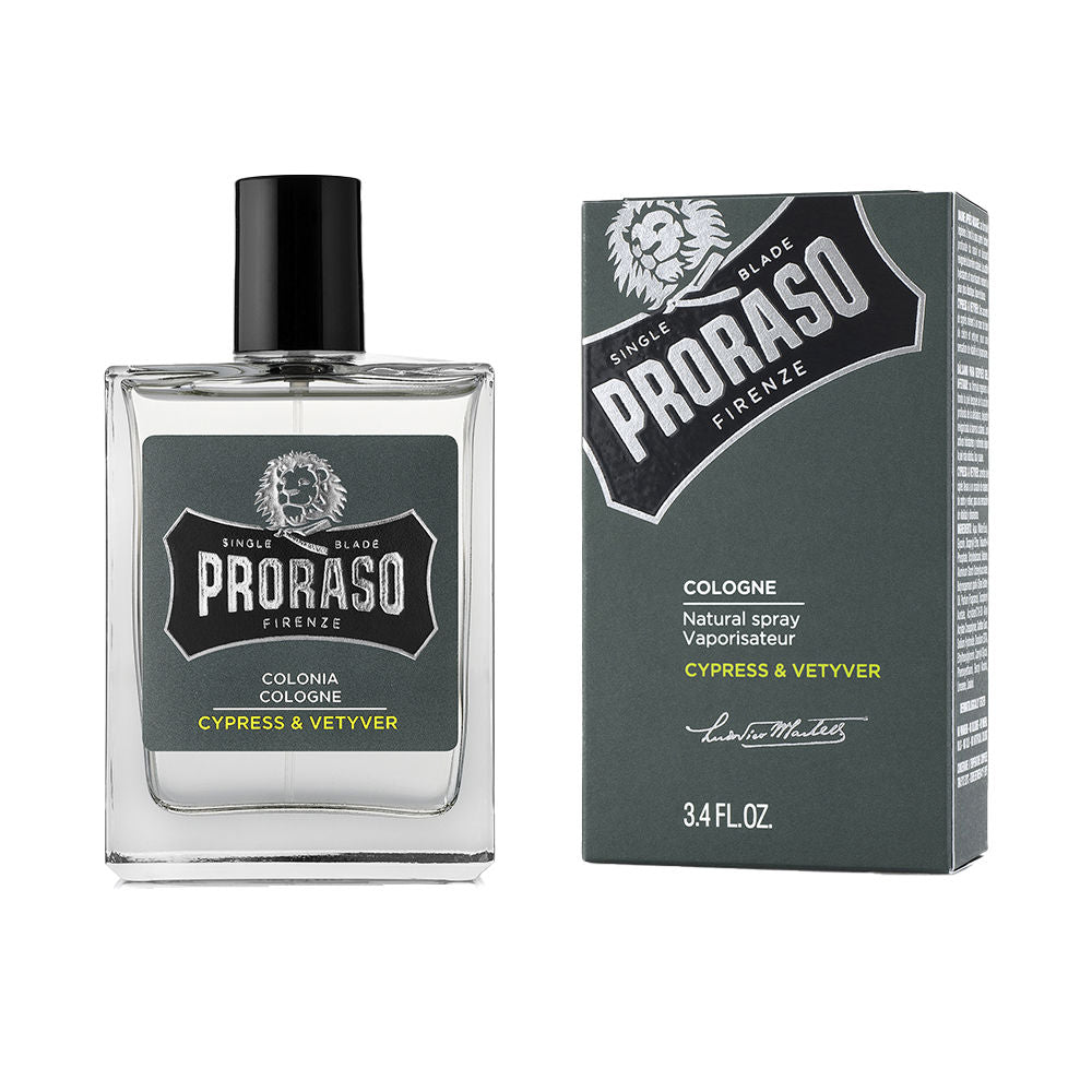 100 ml glass bottle of Cypress & Vetyver eau de cologne, fresh woody scent for Man