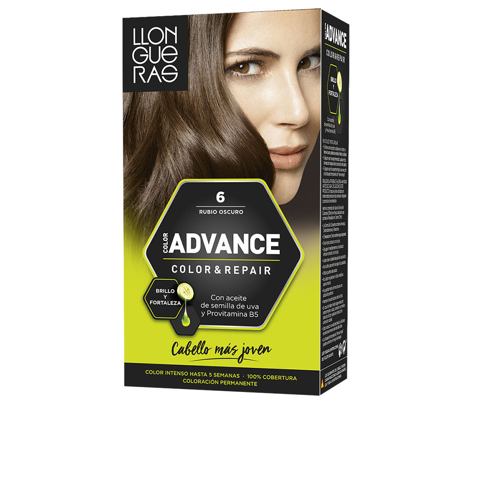 Tube and developer for dark ash blonde permanent hair colour, 6.1 shade, unisex