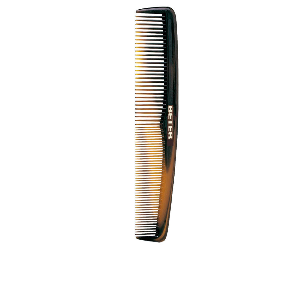 13 cm tortoiseshell single-piece detangling comb, handcrafted finish