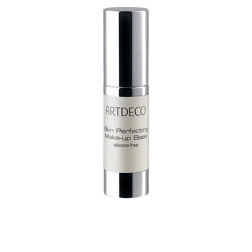 Sleek tube of Artdeco gel makeup base on neutral background