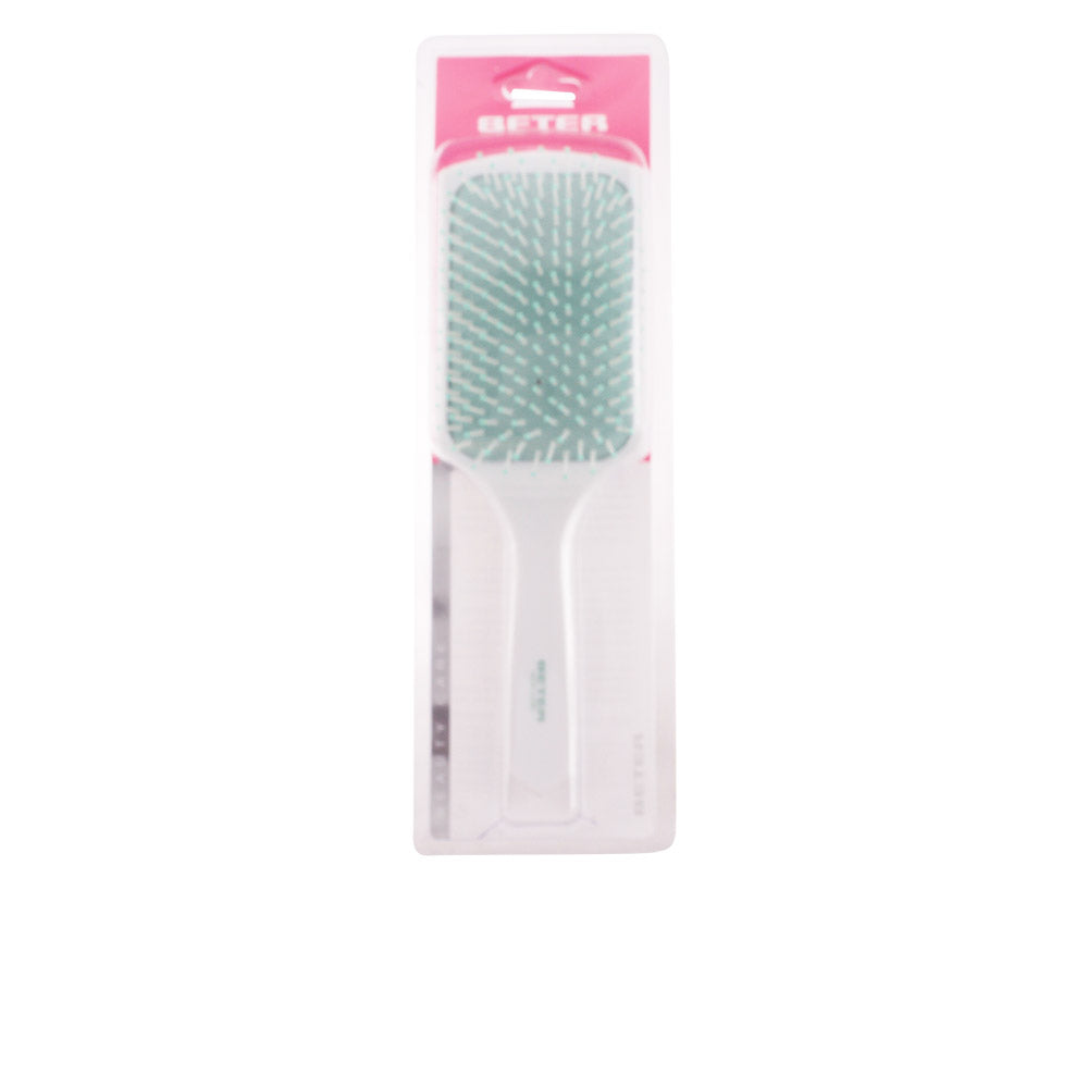 Rectangular pneumatic hair brush with nylon pins, ergonomic handle, suitable for Women