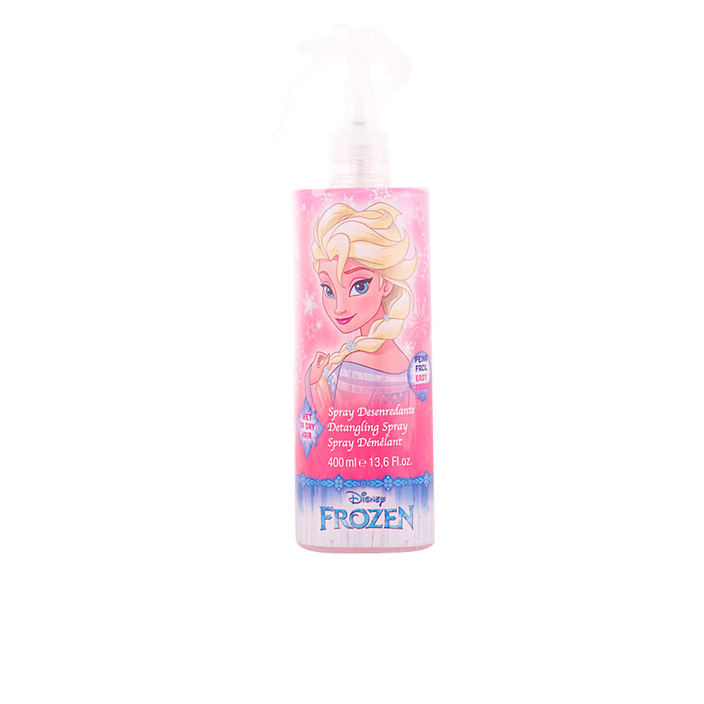 Children’s Frozen-themed gentle detangling spray in a kid-friendly bottle