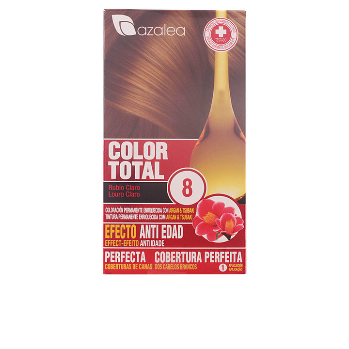 Tube of platinum blonde permanent cream hair colour with argan and camellia oils