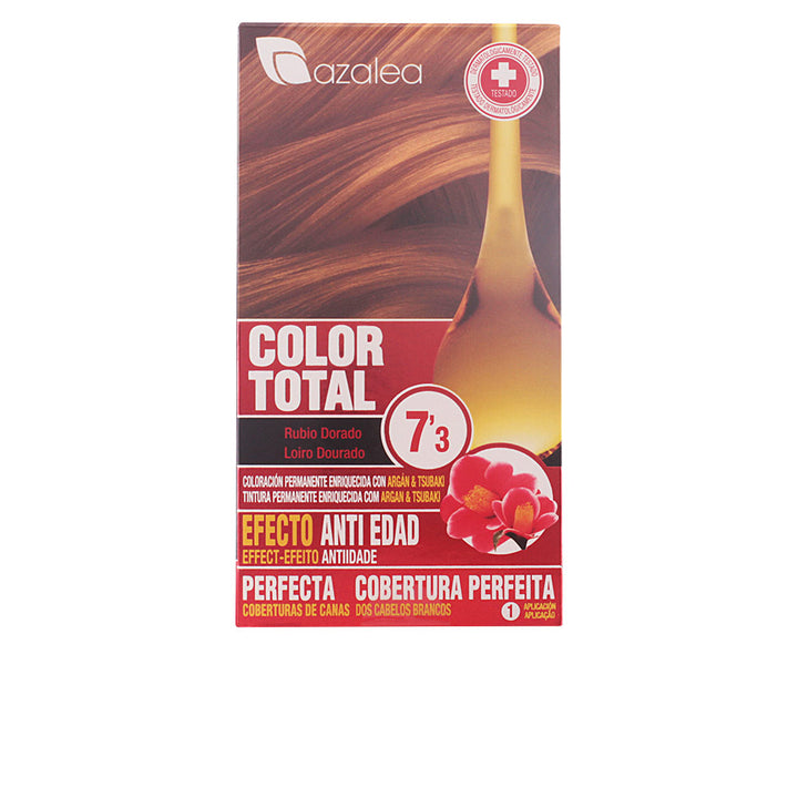 Tube of permanent cream hair colour in blonde platinum with argan and camellia oils