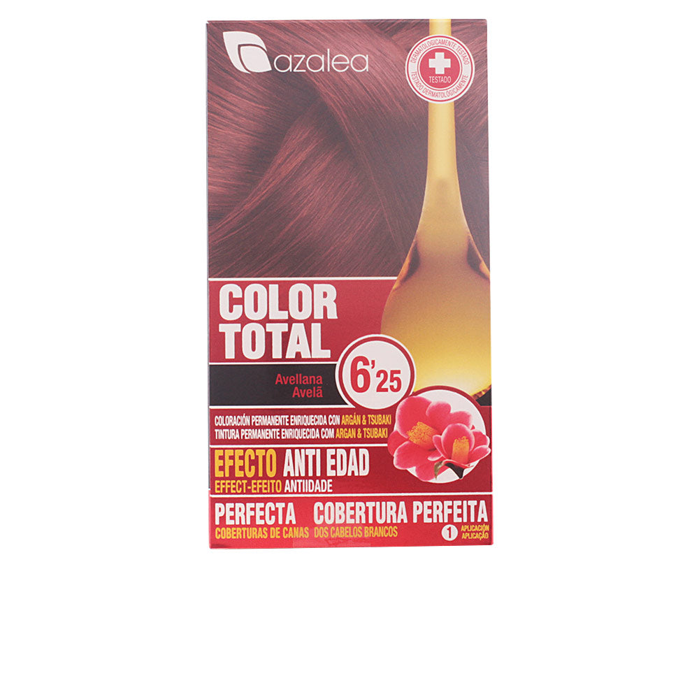Tube and developer for permanent hazelnut hair colour, 6.25 shade