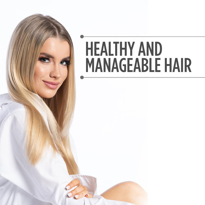 Small clear bottle of light hair serum for fine hair, 67 ml, leave‑in