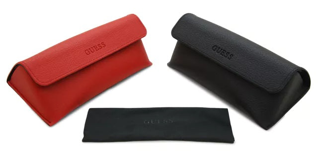 Black plastic rectangular sunglasses with light-blue lenses and curved temples showing temple logo