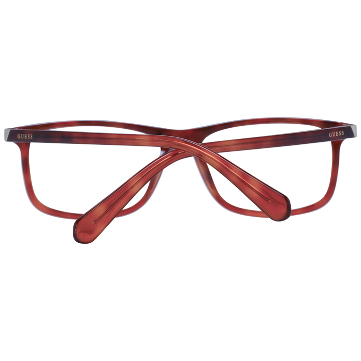 Tortoise brown rectangular full-rim eyeglasses in plastic with metal hinge accents, Unisex classic style