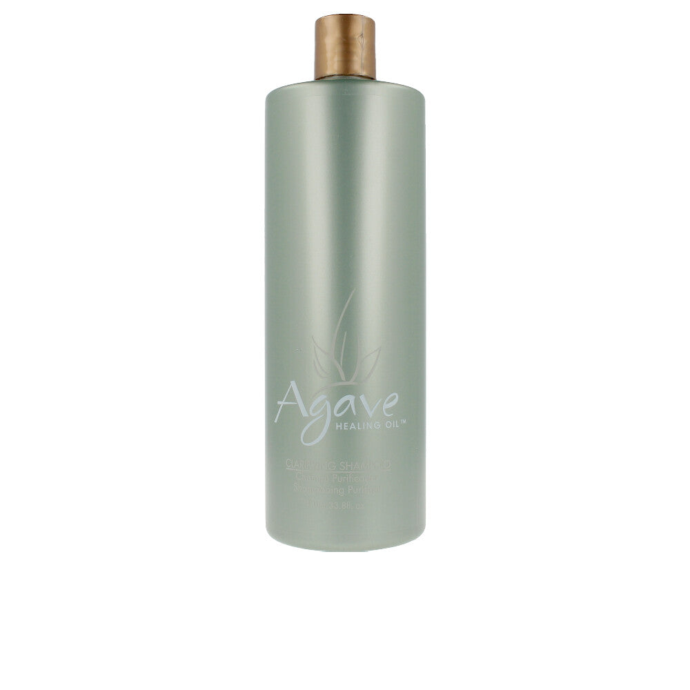 Large 935 ml bottle of Healing Oil Hydrating Shampoo, sulfate-free, bottle with botanical imagery