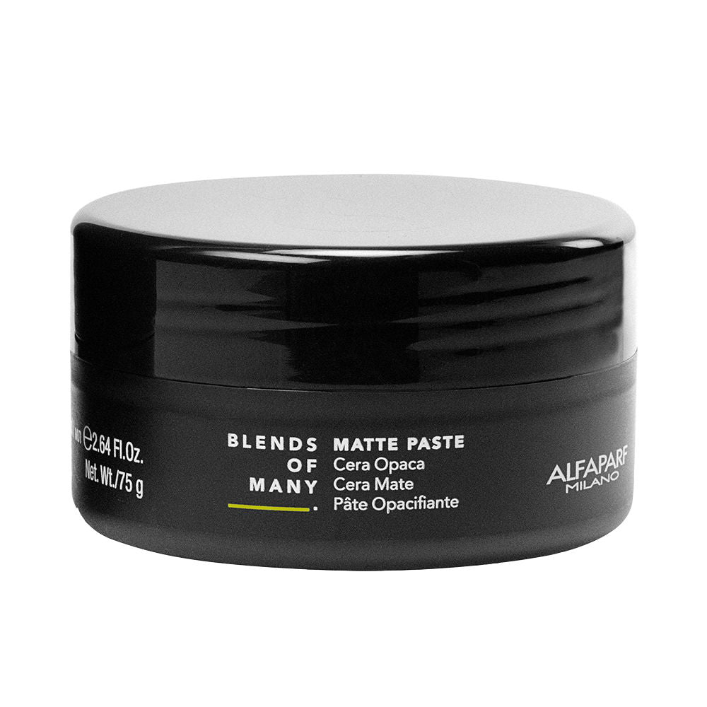 Alfaparf Milano Blends of Many Matte Styling Wax: 75 ml jar of matte styling wax with warm spicy fragrance
