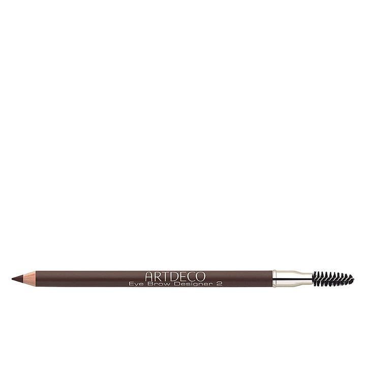 Slim cream brow pencil in medium-dark neutral shade, twist-up tip and soft finish