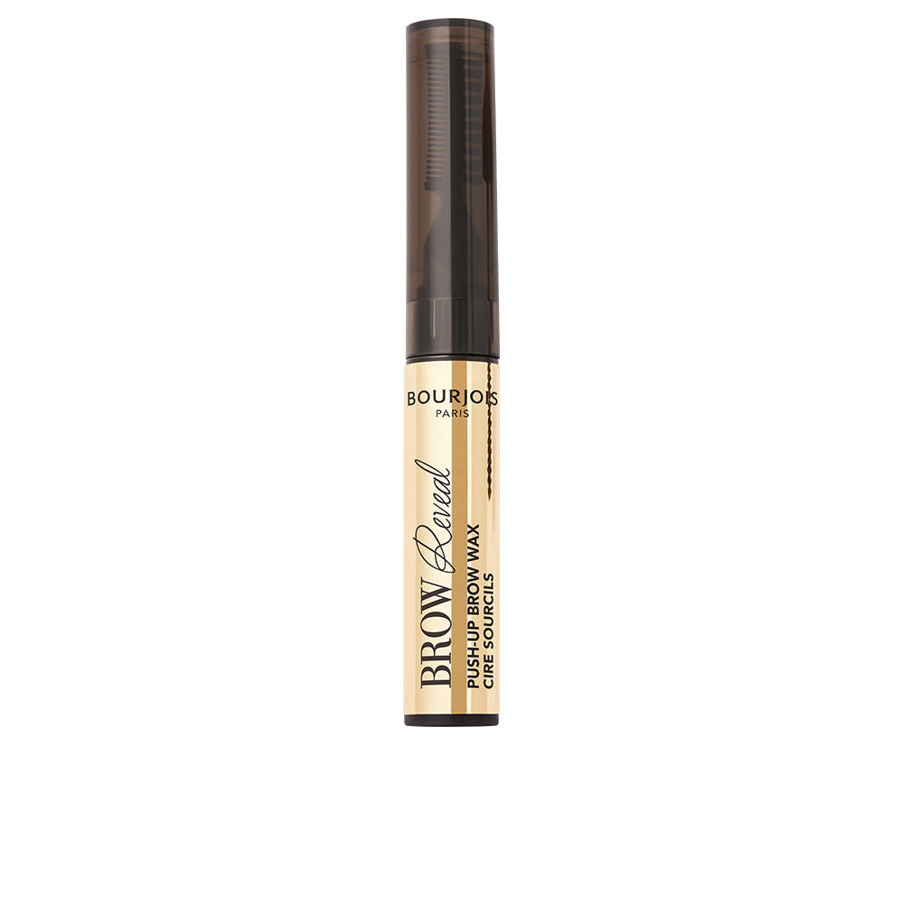 Small 6 g brow wax tube with fibre applicator and dual comb, clear finish