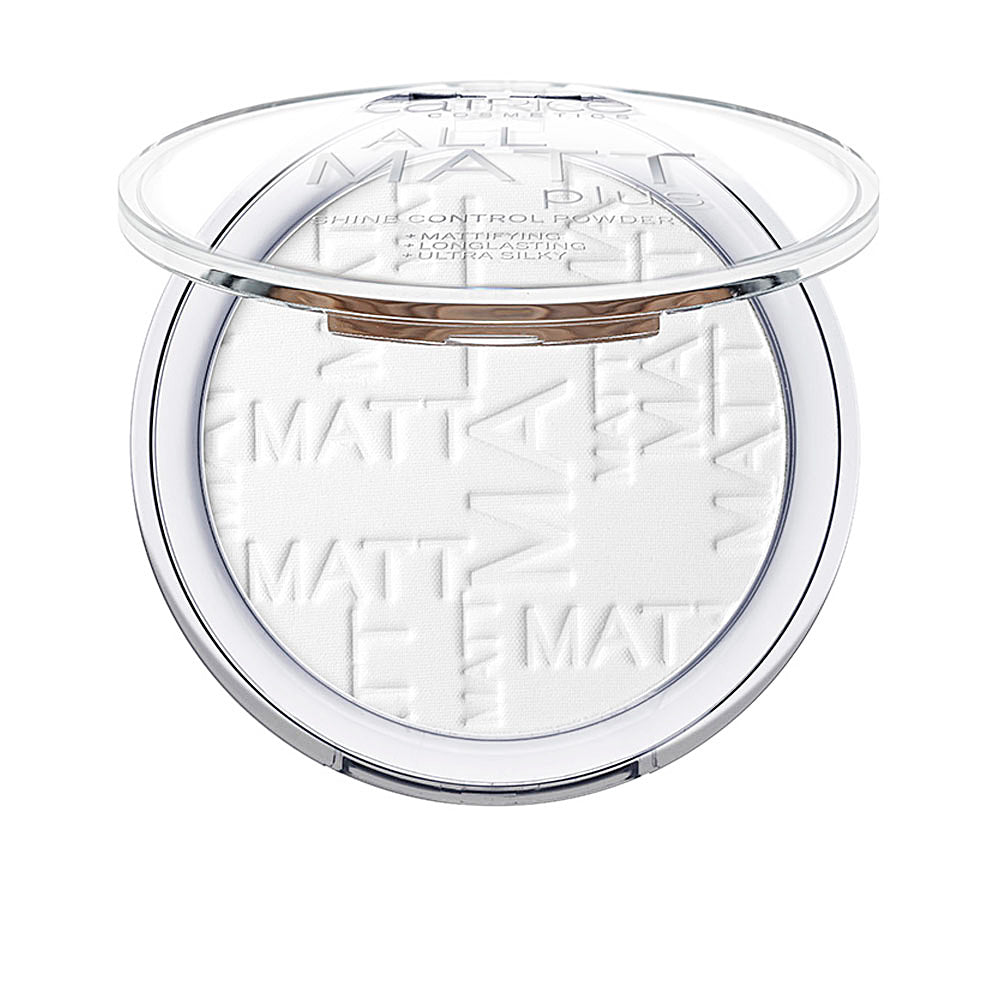 Compact matte powder in universal shade, 10 g, oil-free finish