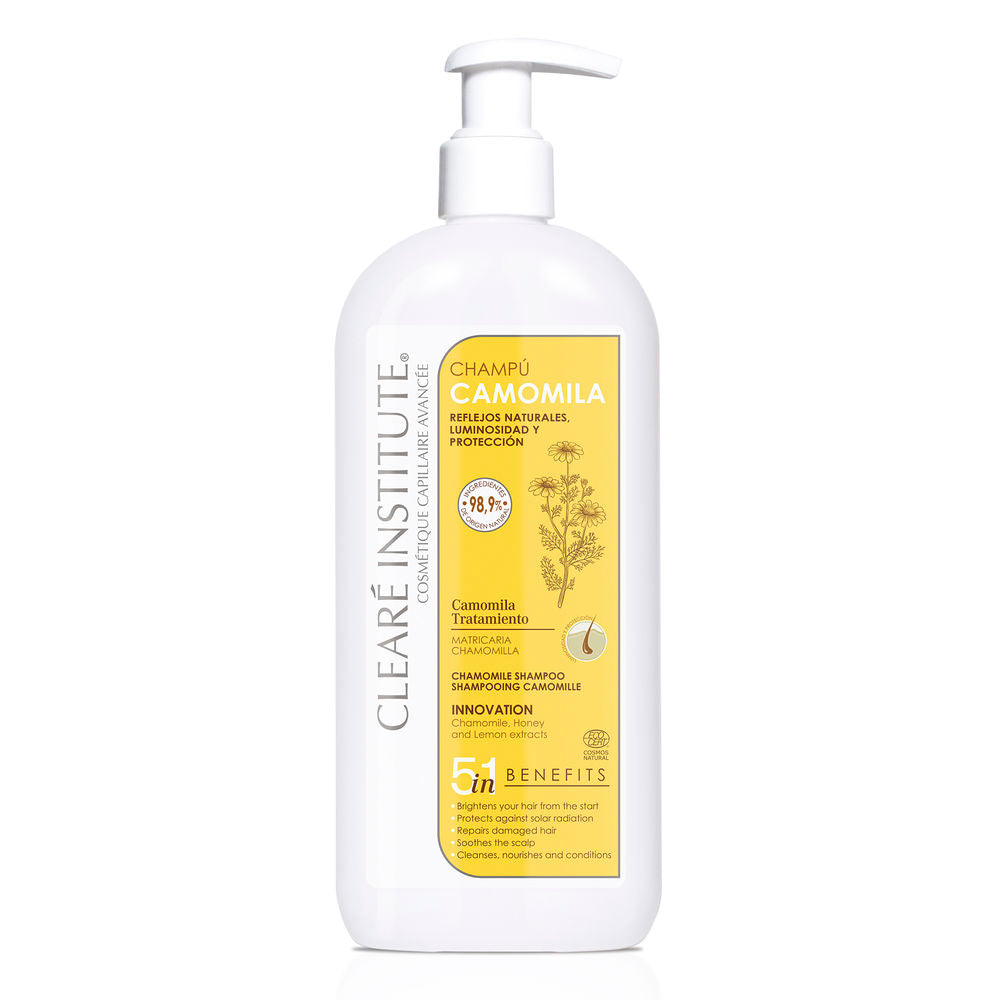400 ml ECO chamomile shampoo bottle, natural extracts, Unisex hair brightening