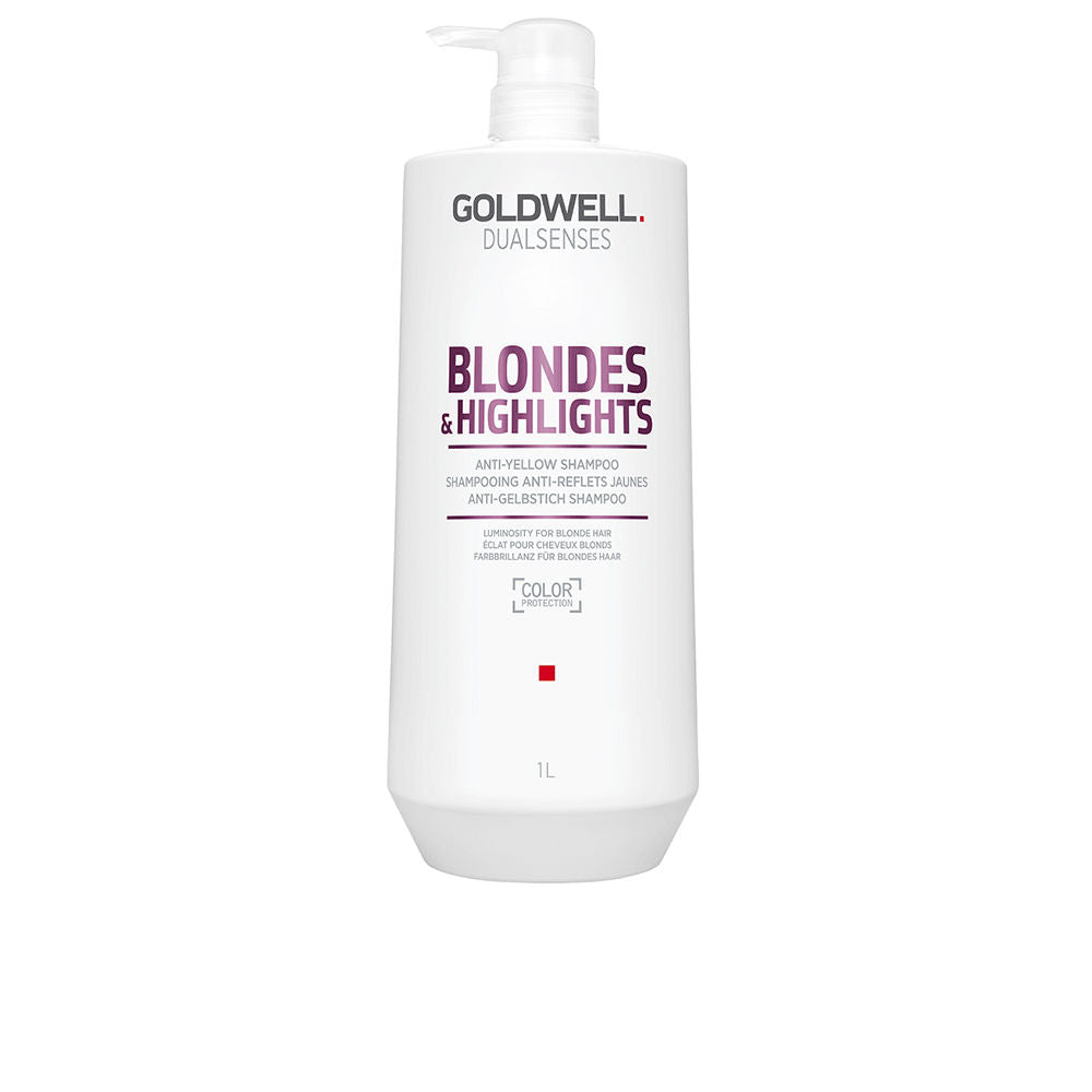 1 L violet-toned brightening shampoo bottle for blondes and highlights