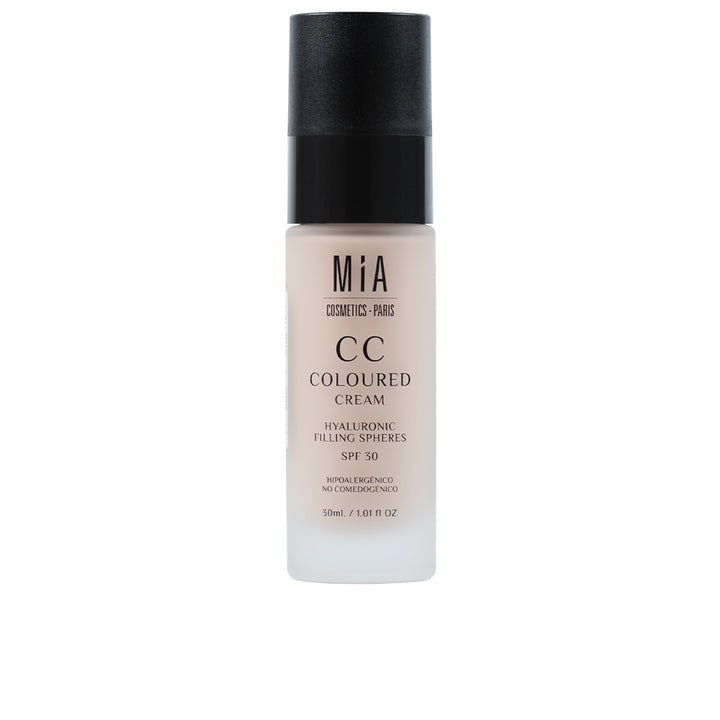 30 ml tinted CC cream tube, dark shade, SPF30, lightweight finish