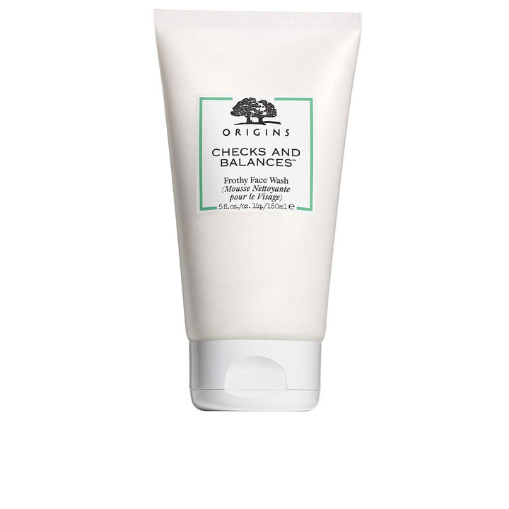 Tube of foaming kelp and mint face cleanser, 150 ml, Unisex