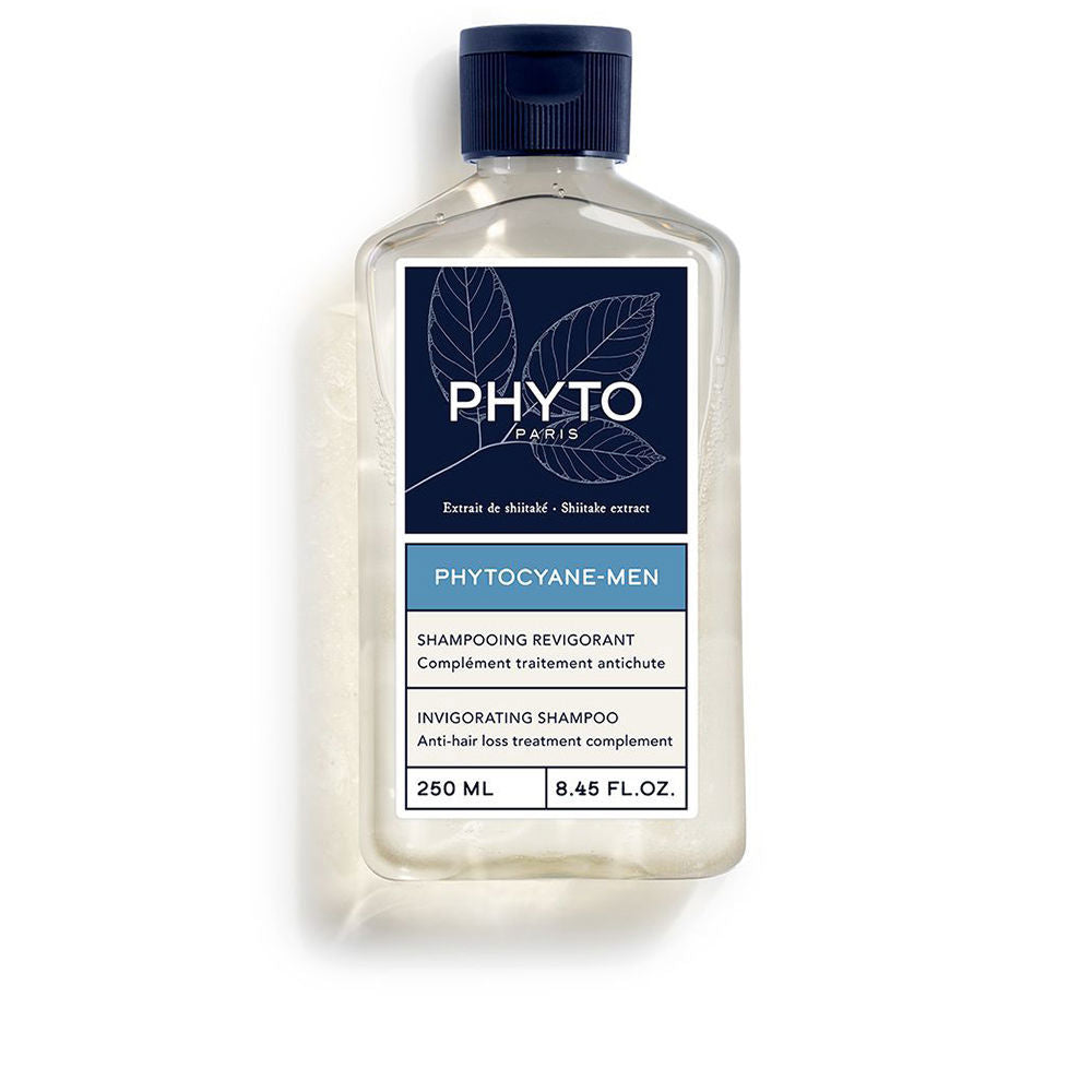 250 ml shampoo bottle; revitalising shiitake formula for Man; silicone-free