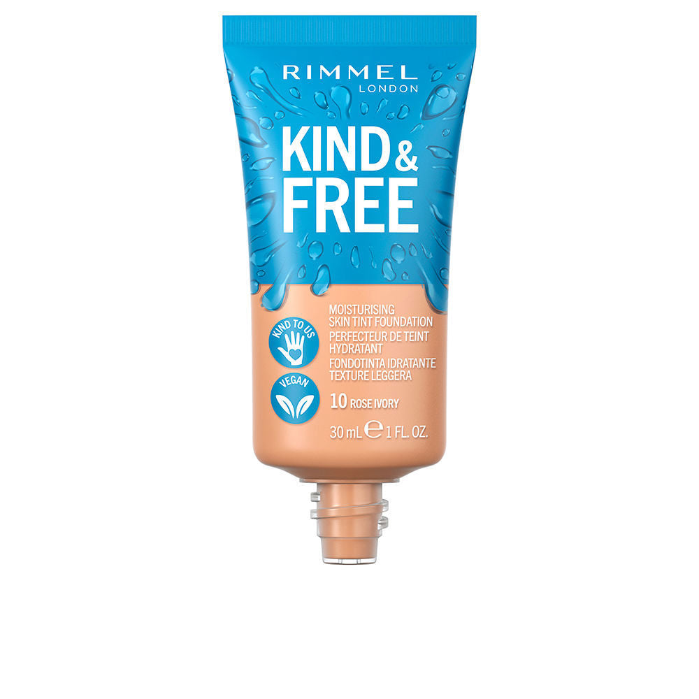30 ml skin tint foundation in shade Rose Vanilla 150, dewy finish bottle