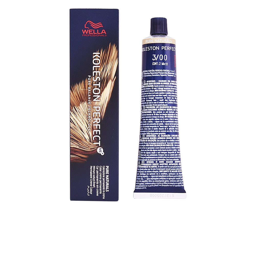 60 ml tube of permanent hair colour cream, shade 3/00 deep brown, Unisex